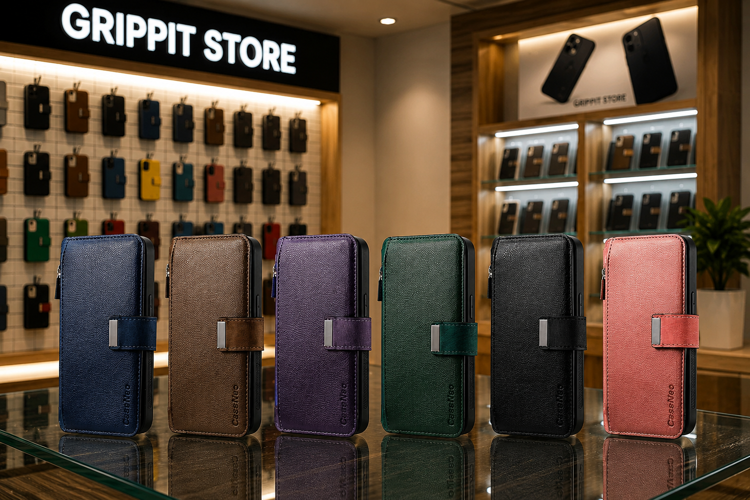 Detachable Magnetic Wallet Case for iPhone 15 / 14 / 13 / 12 / 11 Series