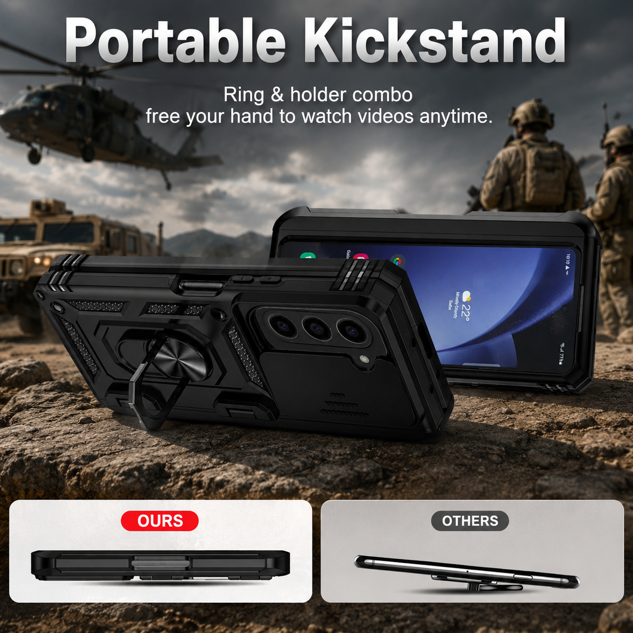 Slide Camera Protection Case for Samsung Galaxy Z Fold 6 / 5 / 4