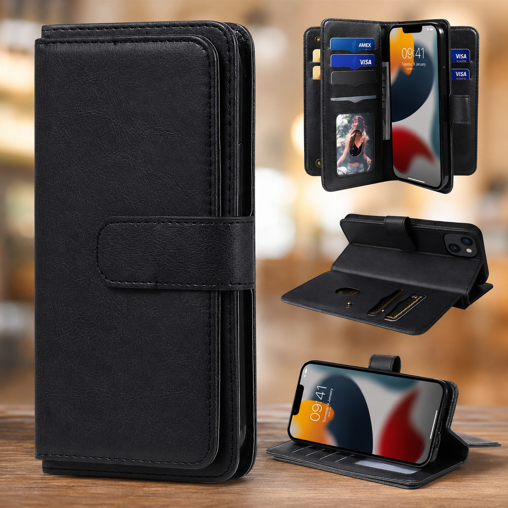 Multi-Function Wallet Case for iPhone 15 / 14 / 13 / 12 / 11 Series