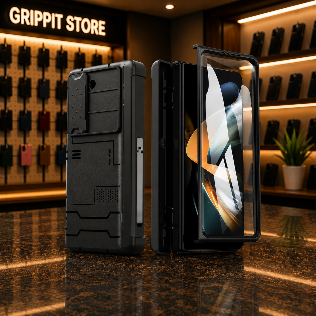 Heavy Duty Rugged Case for Samsung Galaxy Z Fold 5 with S-Pen Holder