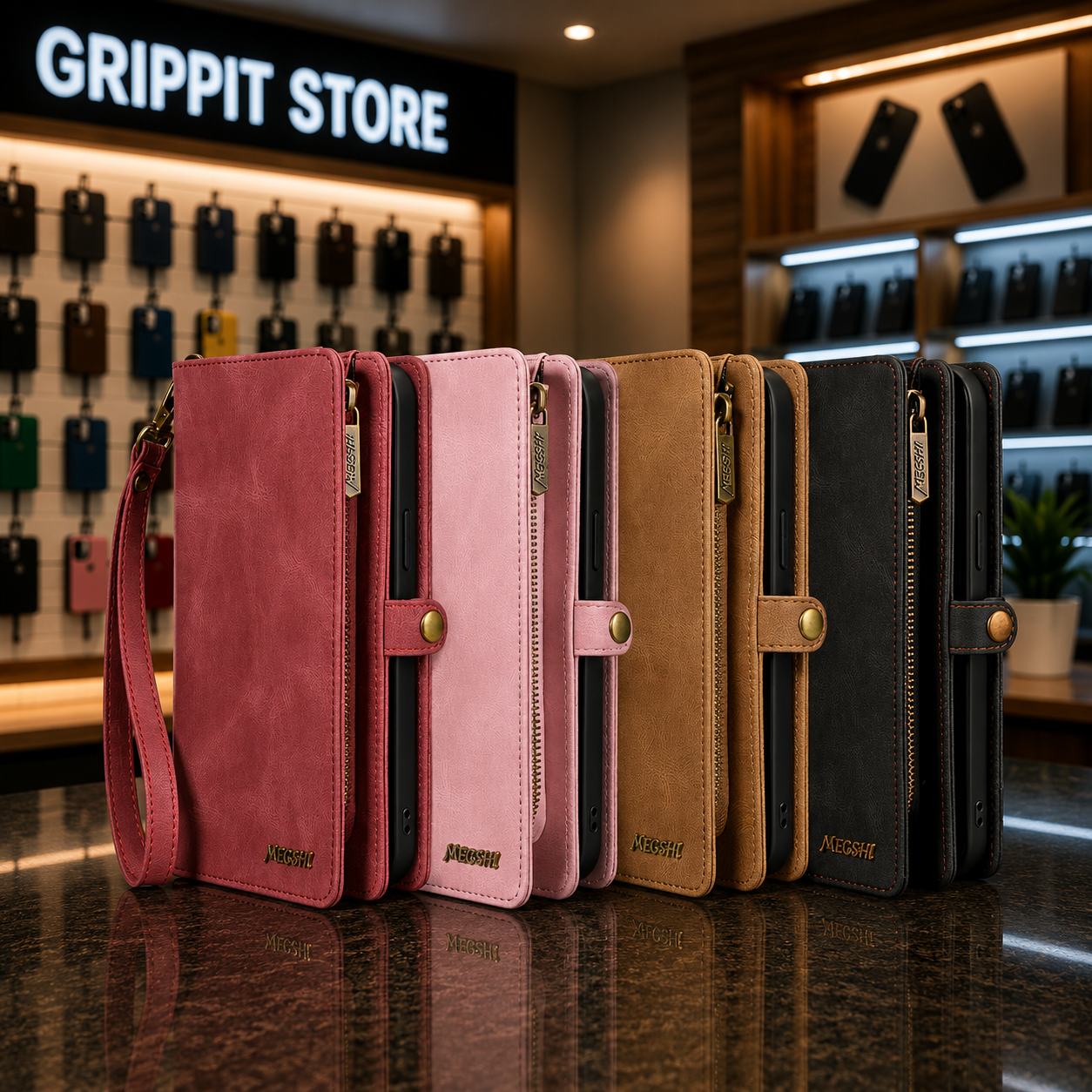 Leather Wallet Case for iPhone 16 / 15 Series