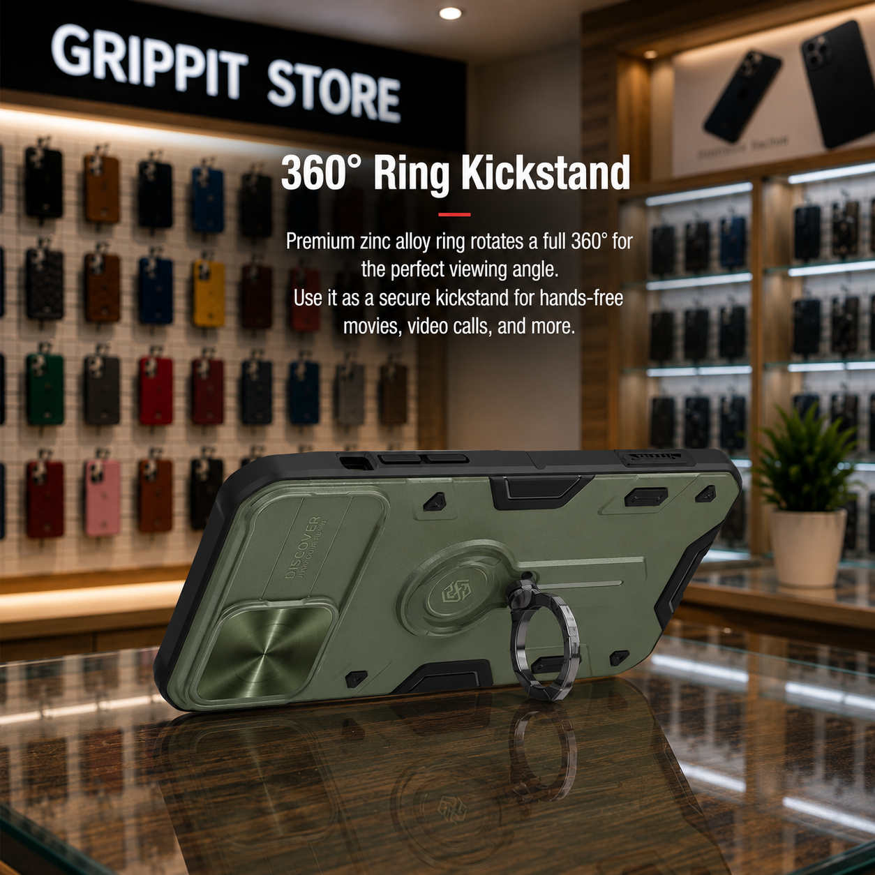 Nillkin Ring Stand Camera Protection Case for iPhone 13 Series