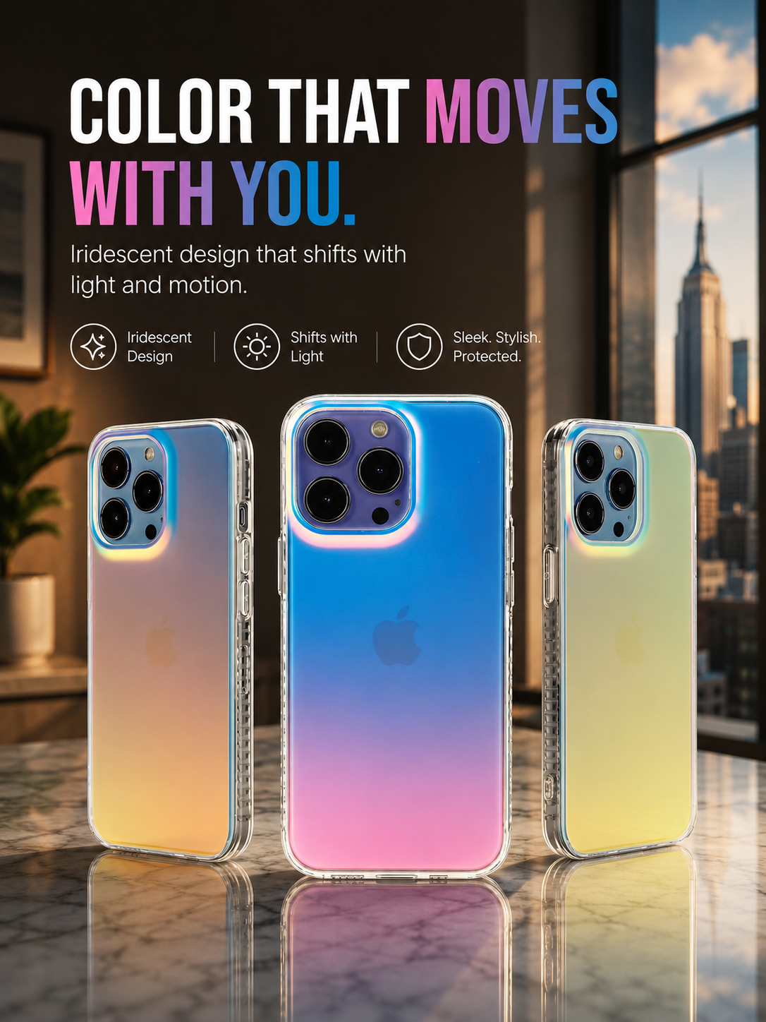 Iridescent Matte Case for iPhone 16 / 15 / 14 / 13 / 12 / 11 Series