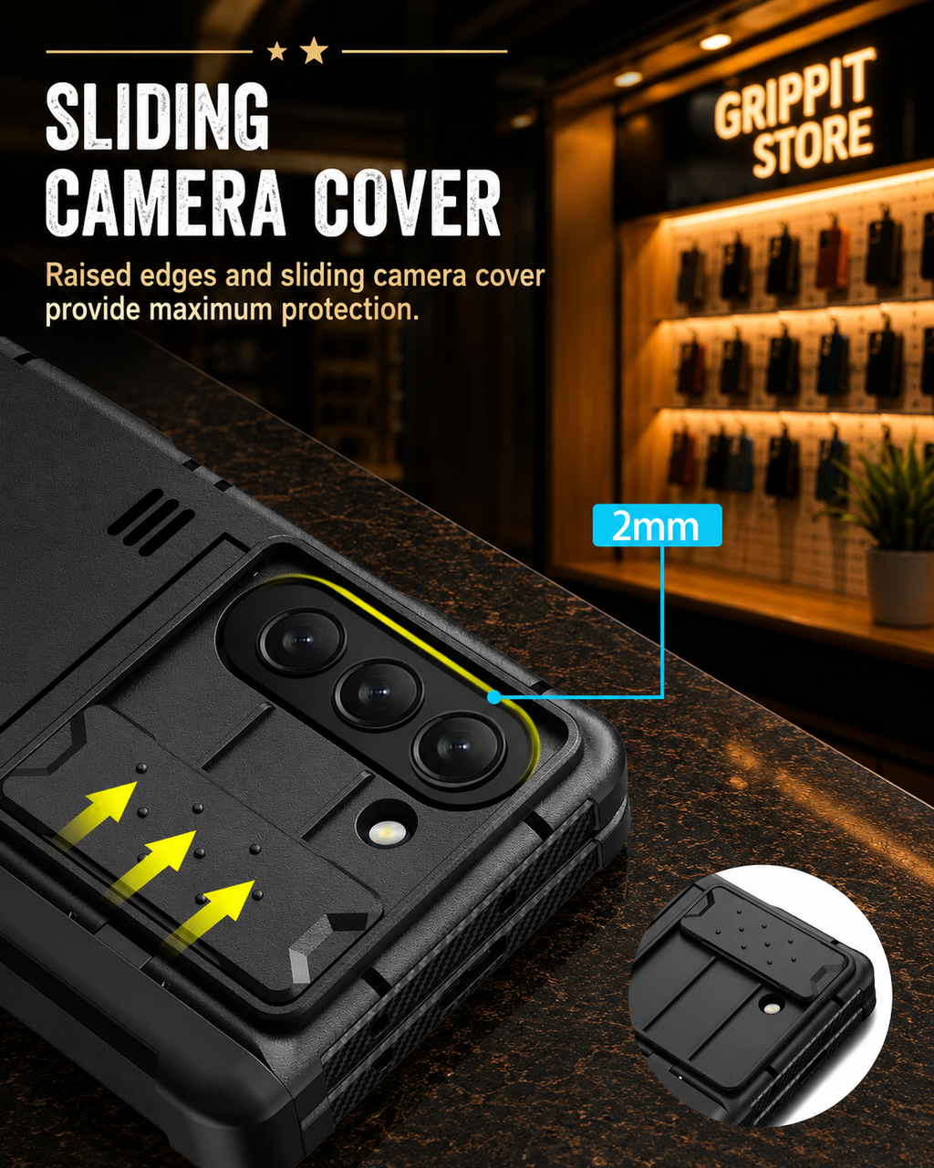 Heavy Duty Rugged Case for Samsung Galaxy Z Fold 5 with S-Pen Holder