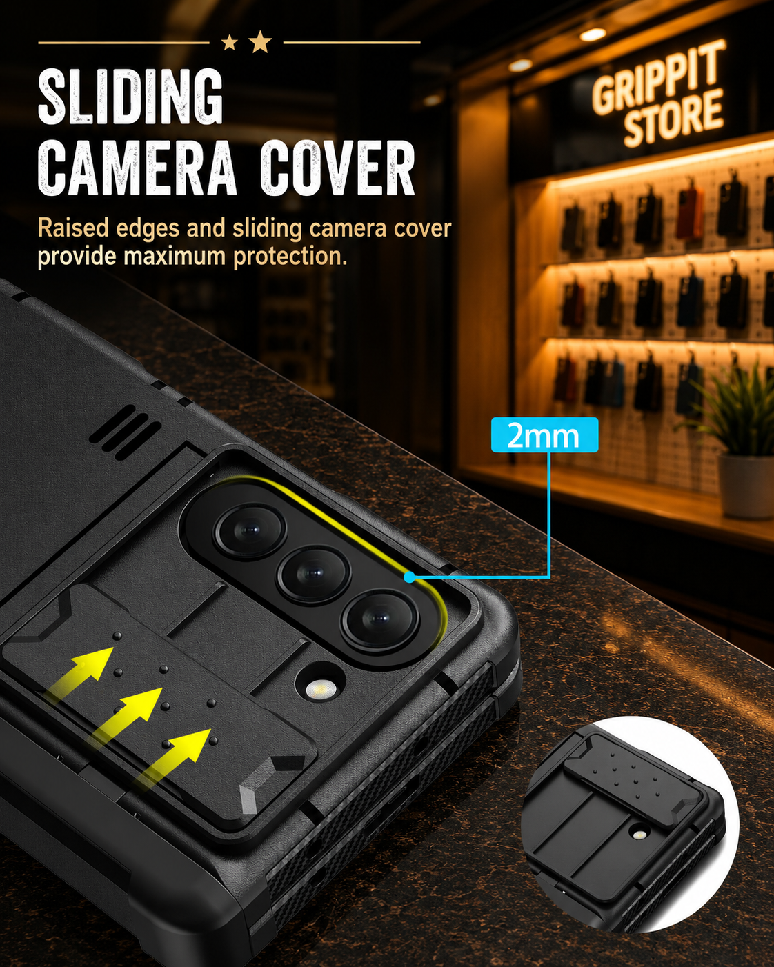 Heavy Duty Rugged Case for Samsung Galaxy Z Fold 5 with S-Pen Holder