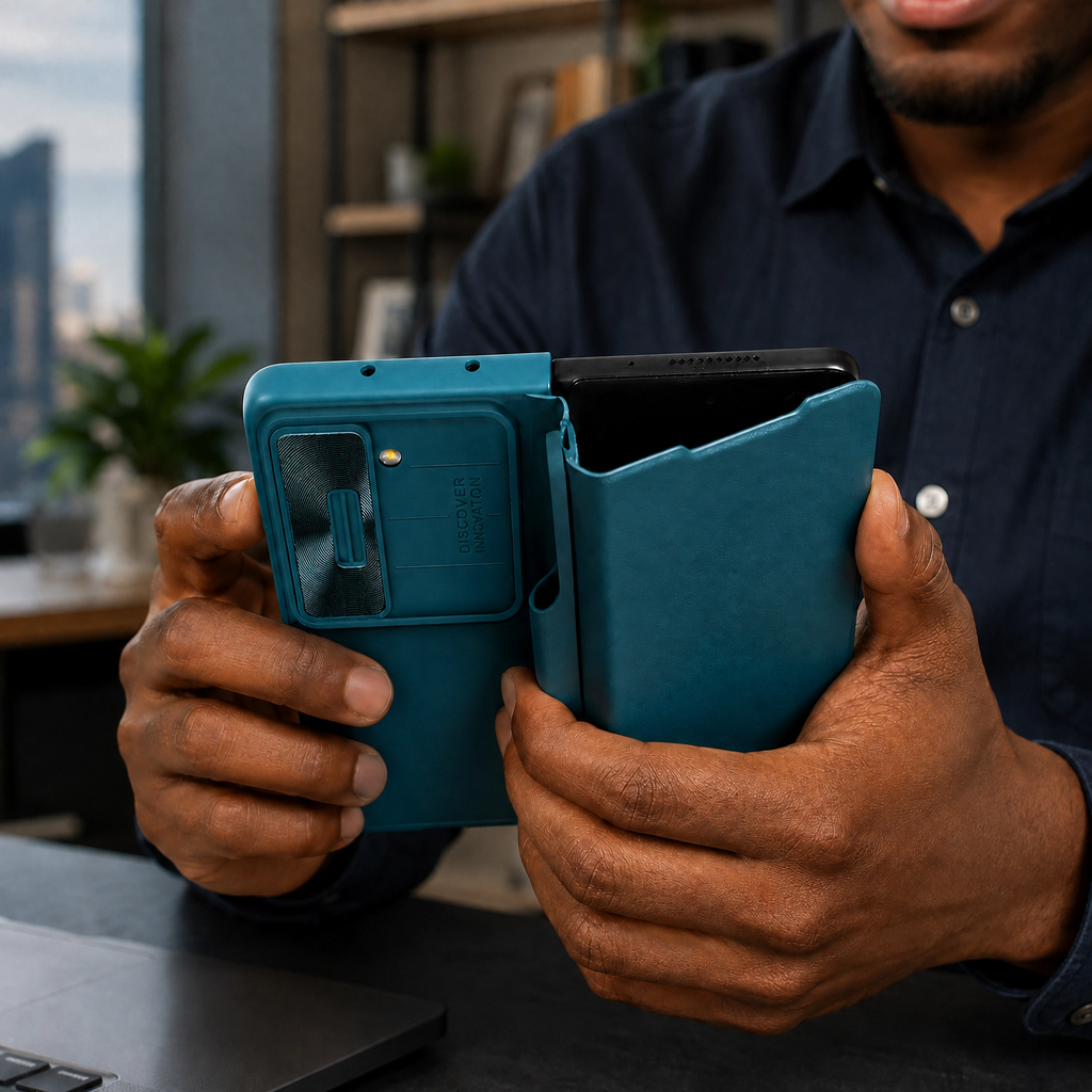 NILLKIN Qin Leather Case for Samsung Galaxy Z Fold 5 with S-Pen Holder