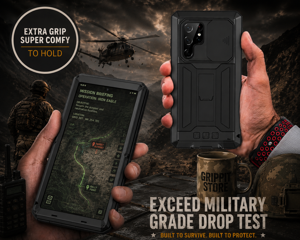 Rugged Military Grade Kickstand Case for Samsung Galaxy S24 / S23 / S22 Series