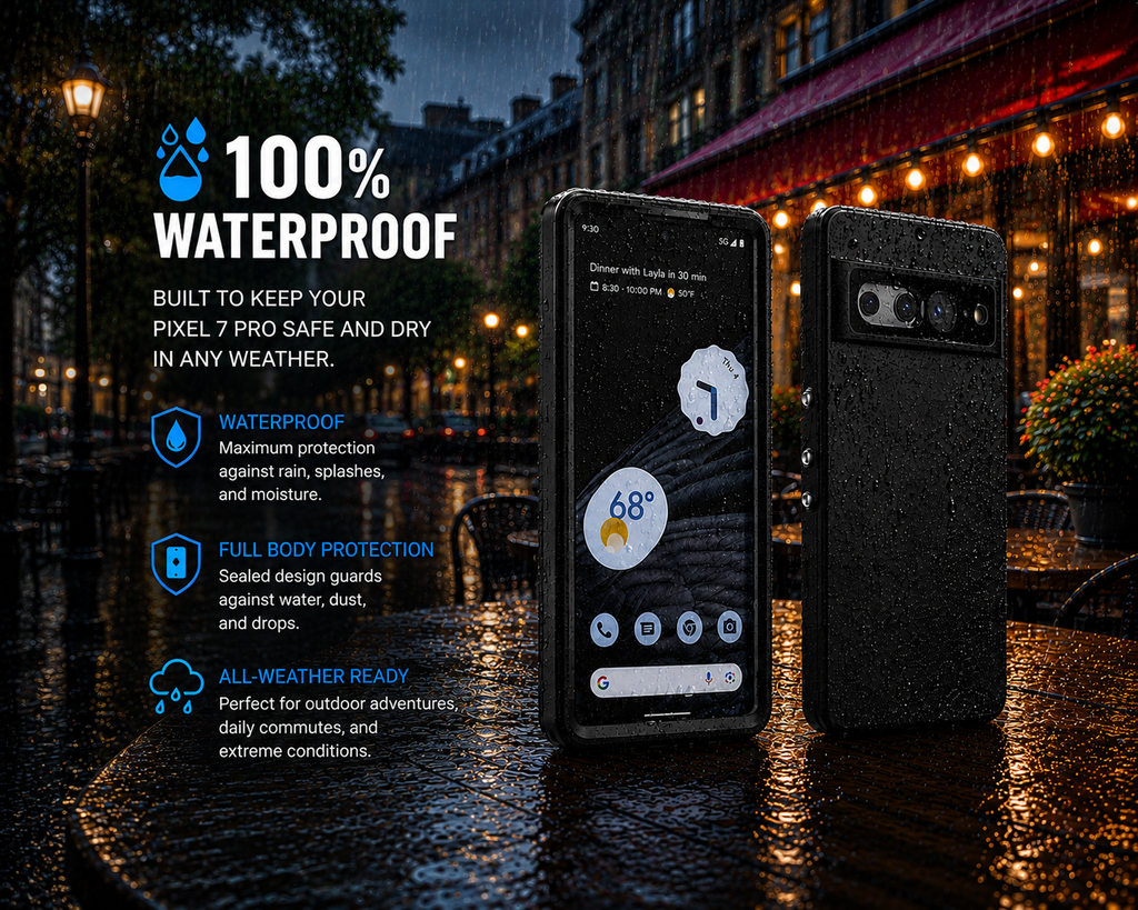 Waterproof Shockproof Case for Google Pixel 7 Pro