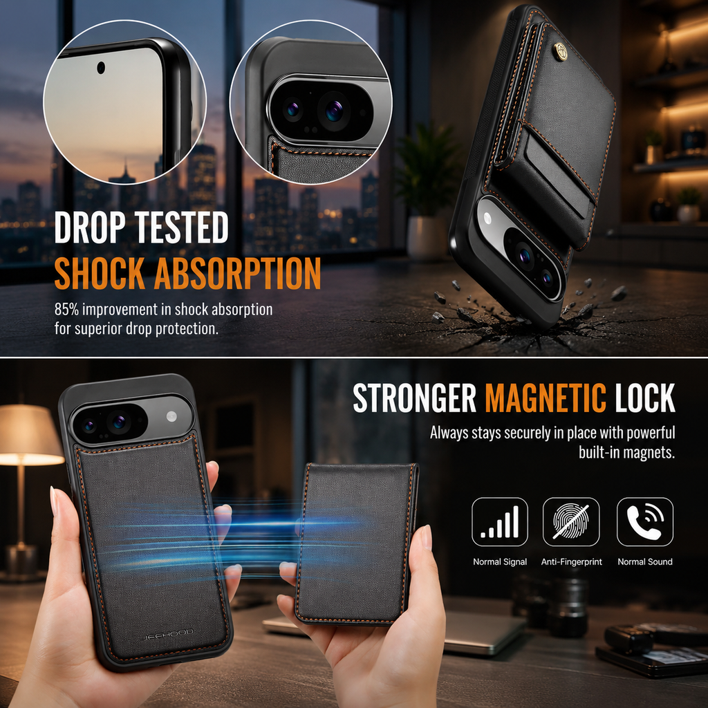 2-in-1 Magnetic Wallet Case for Google Pixel 9 Series