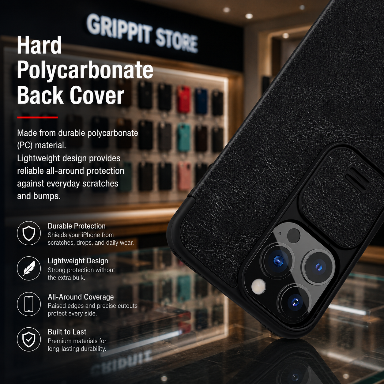 Nillkin Slide Camera Leather Case for iPhone 13 Series