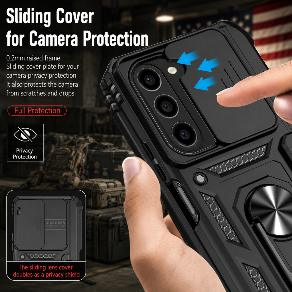 Slide Camera Protection Case for Samsung Galaxy Z Fold 6 / 5 / 4
