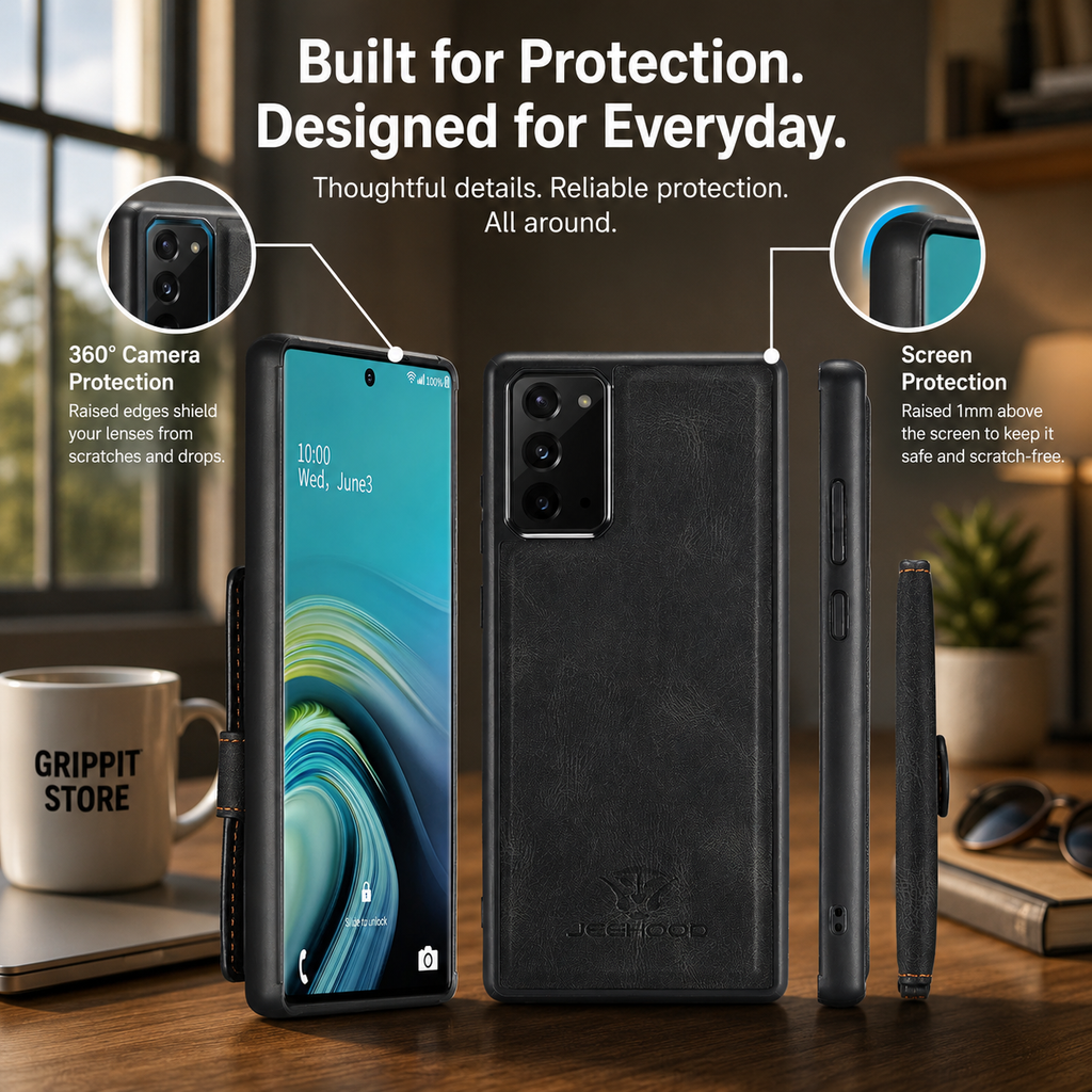 Magnetic Leather Wallet Case for Samsung Galaxy Note & S Series