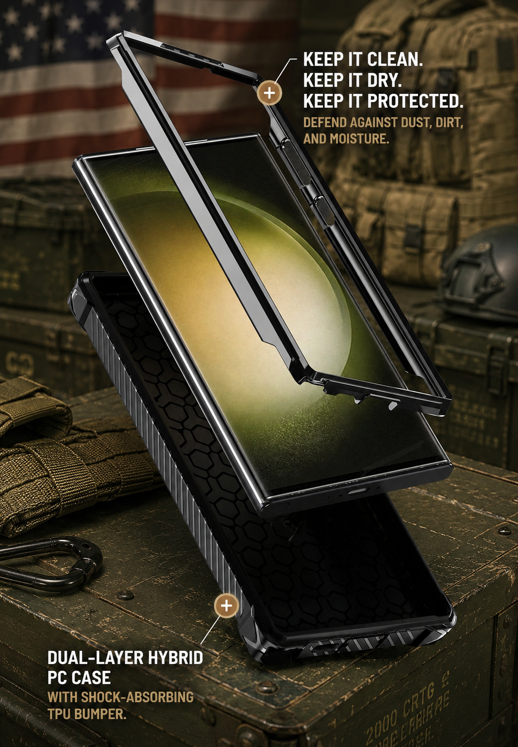 Heavy Duty Magnetic Kickstand Case for Samsung Galaxy S25 / S24 / S23 / S22 / S21 Series
