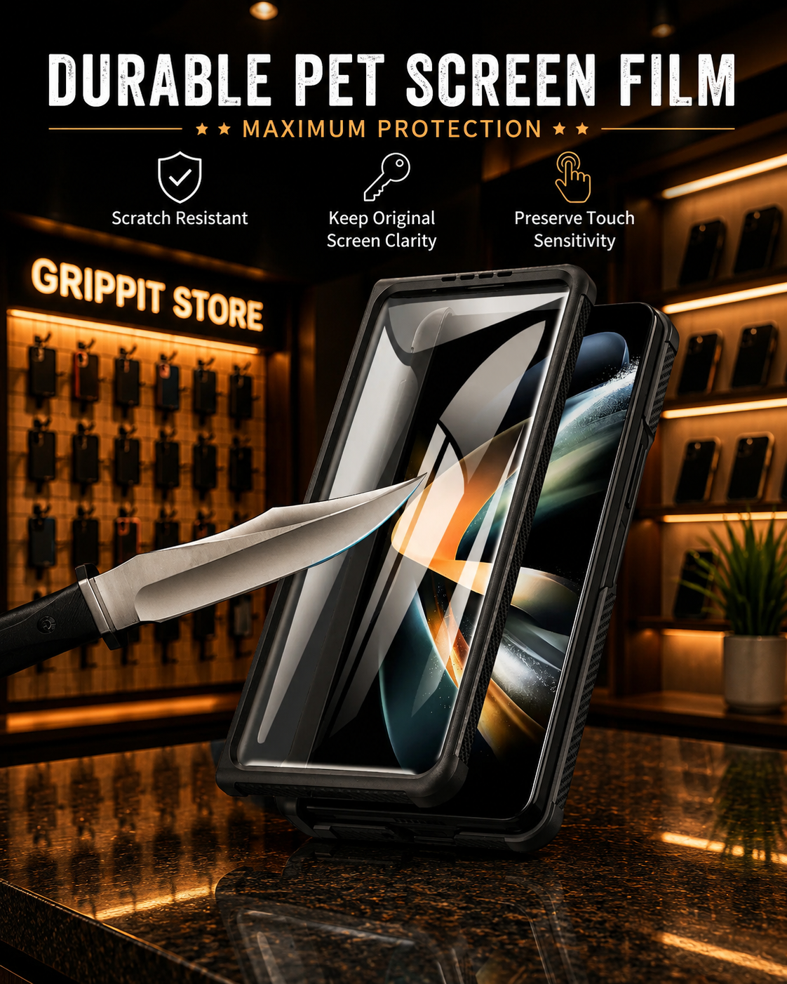 Heavy Duty Rugged Case for Samsung Galaxy Z Fold 5 with S-Pen Holder