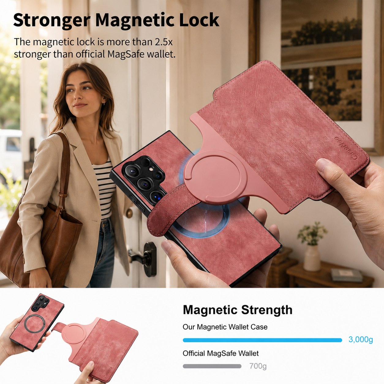 Detachable Magnetic Wallet Case for Samsung Galaxy S / Note / M Series