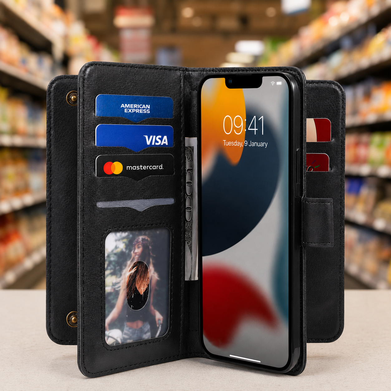 Multi-Function Wallet Case for iPhone 15 / 14 / 13 / 12 / 11 Series
