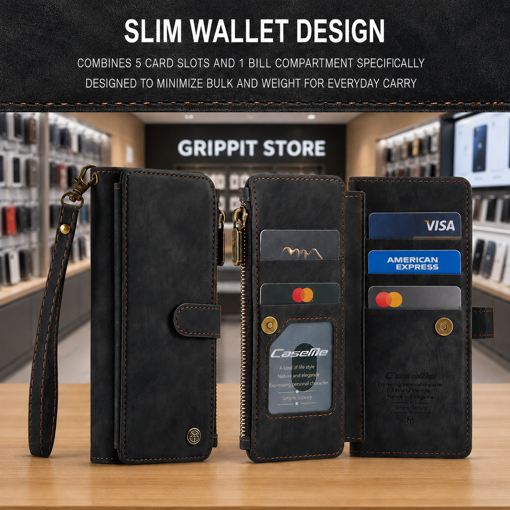 Magnetic Wallet Flip Case for Samsung Galaxy Z Fold 3 / Z Fold 4