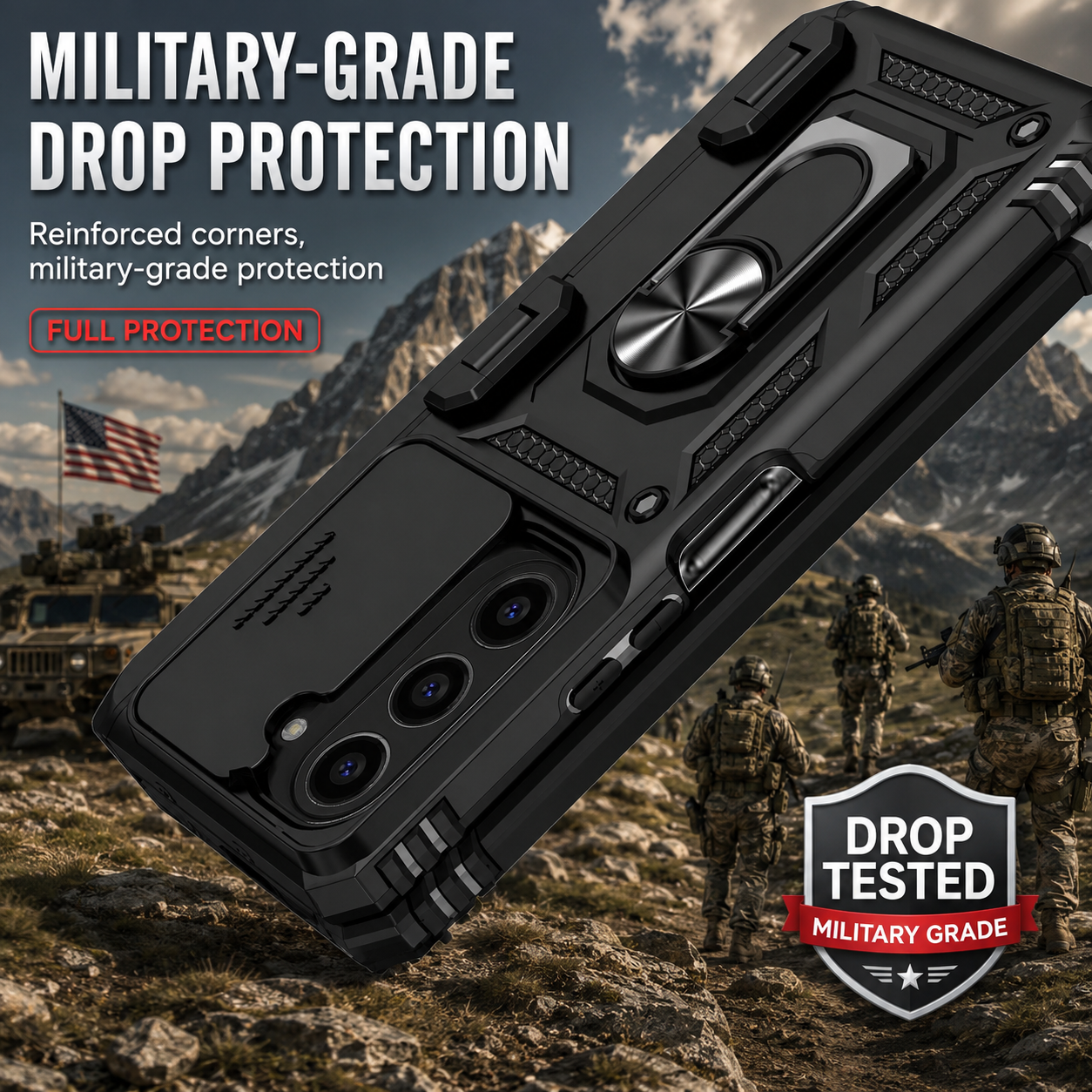 Slide Camera Protection Case for Samsung Galaxy Z Fold 6 / 5 / 4