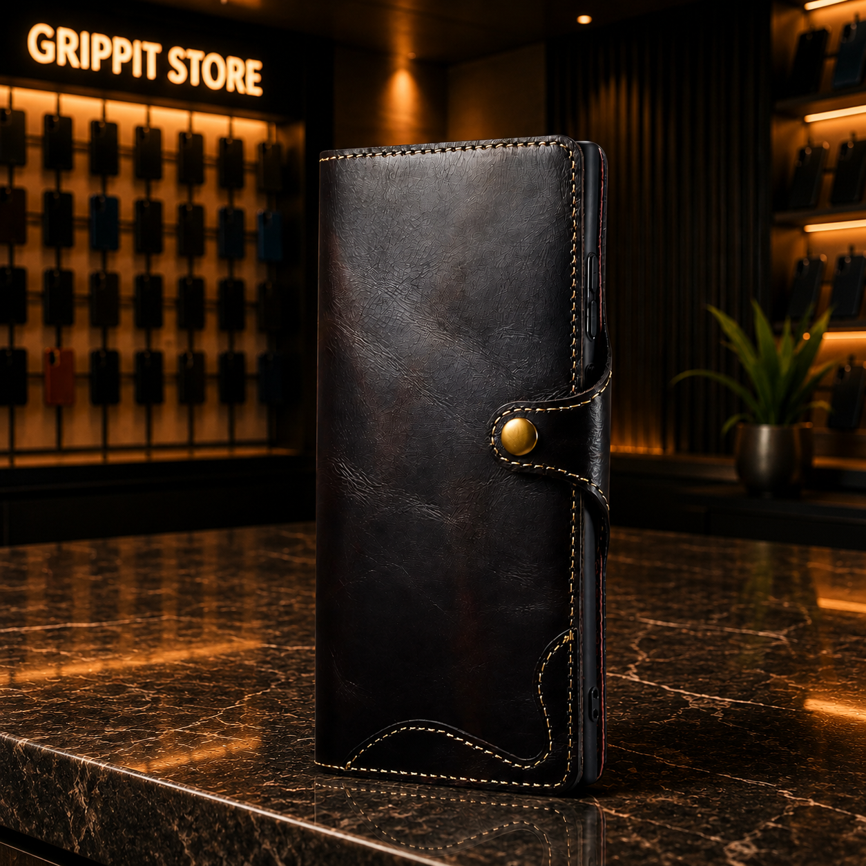Genuine Leather Wallet Case for Samsung Galaxy S & Note Series