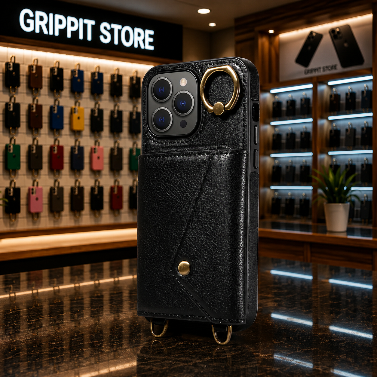 Leather Wallet Case for iPhone 15 / 14 / 13 / 12 / 11 Series