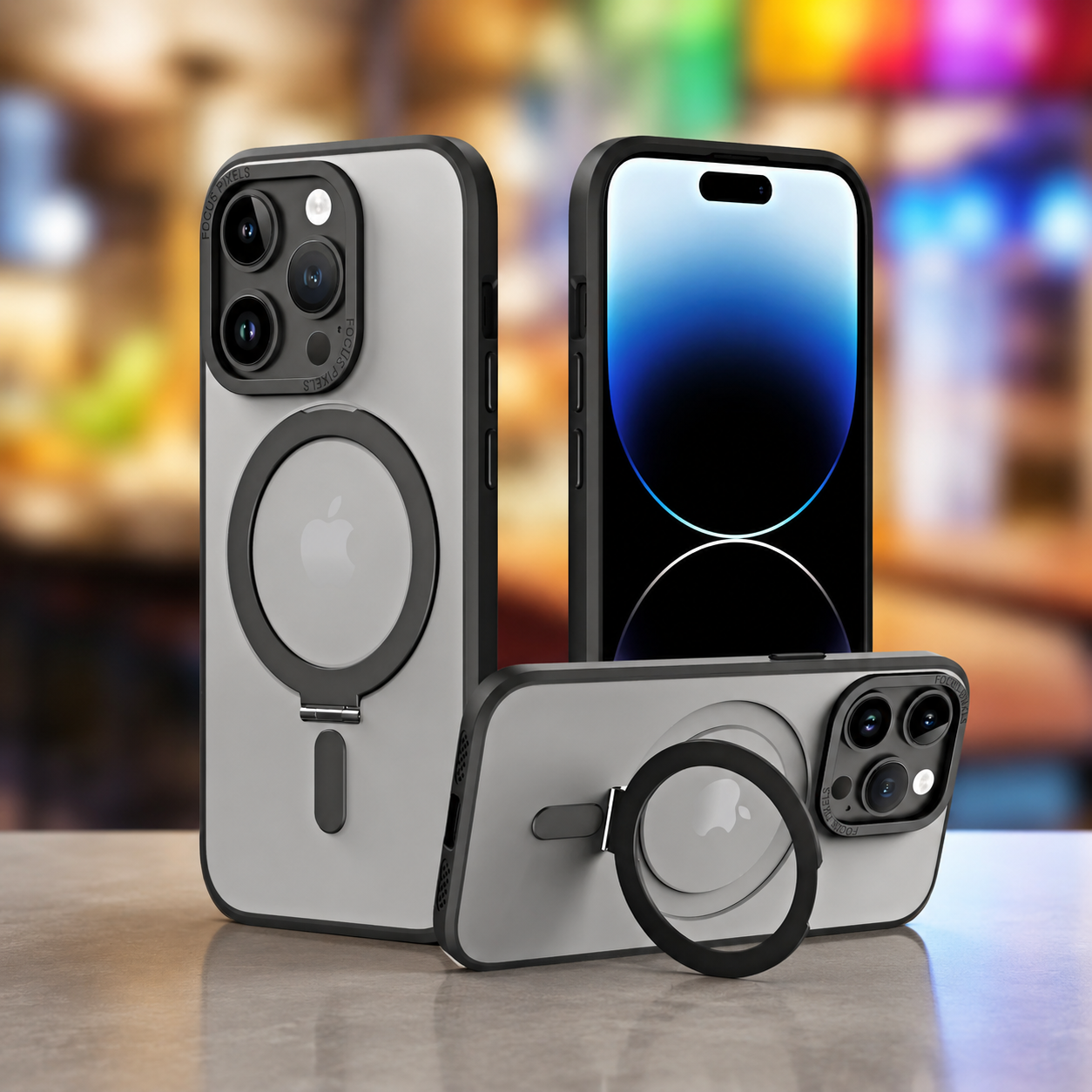 Magnetic Invisible Stand Case for iPhone 14 / 13 / 12 / 11 Series