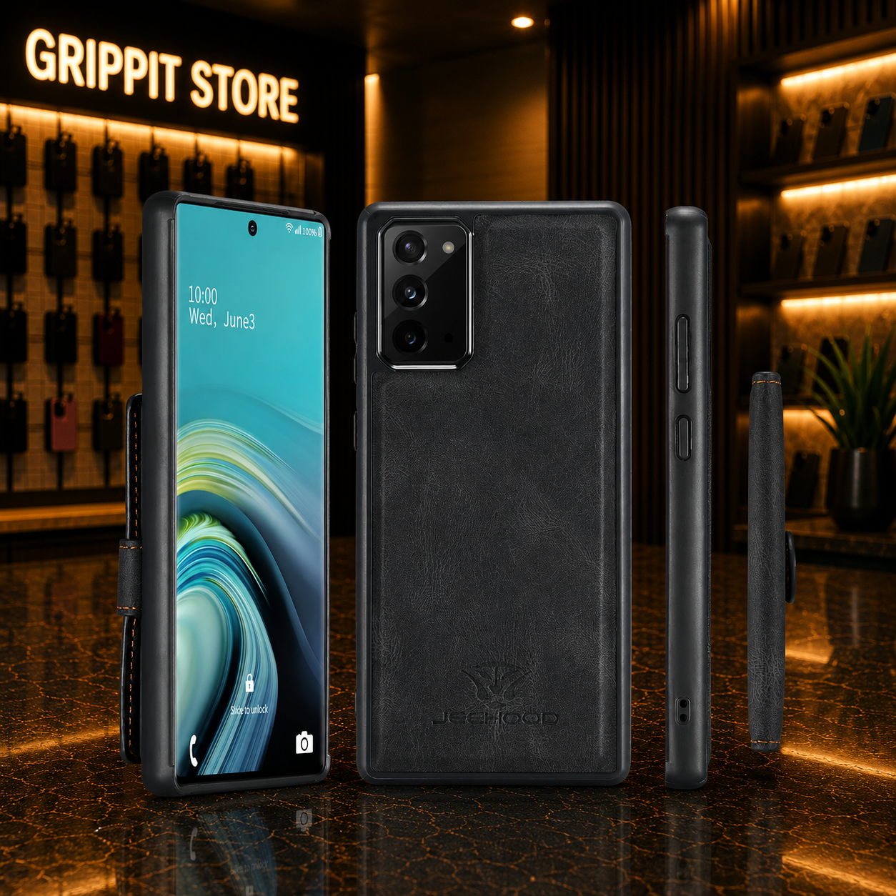 Magnetic Leather Wallet Case for Samsung Galaxy Note & S Series