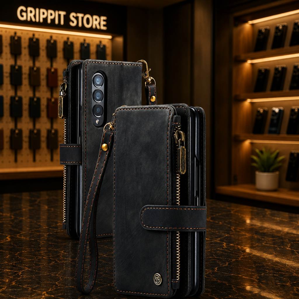 Magnetic Wallet Flip Case for Samsung Galaxy Z Fold 3 / Z Fold 4