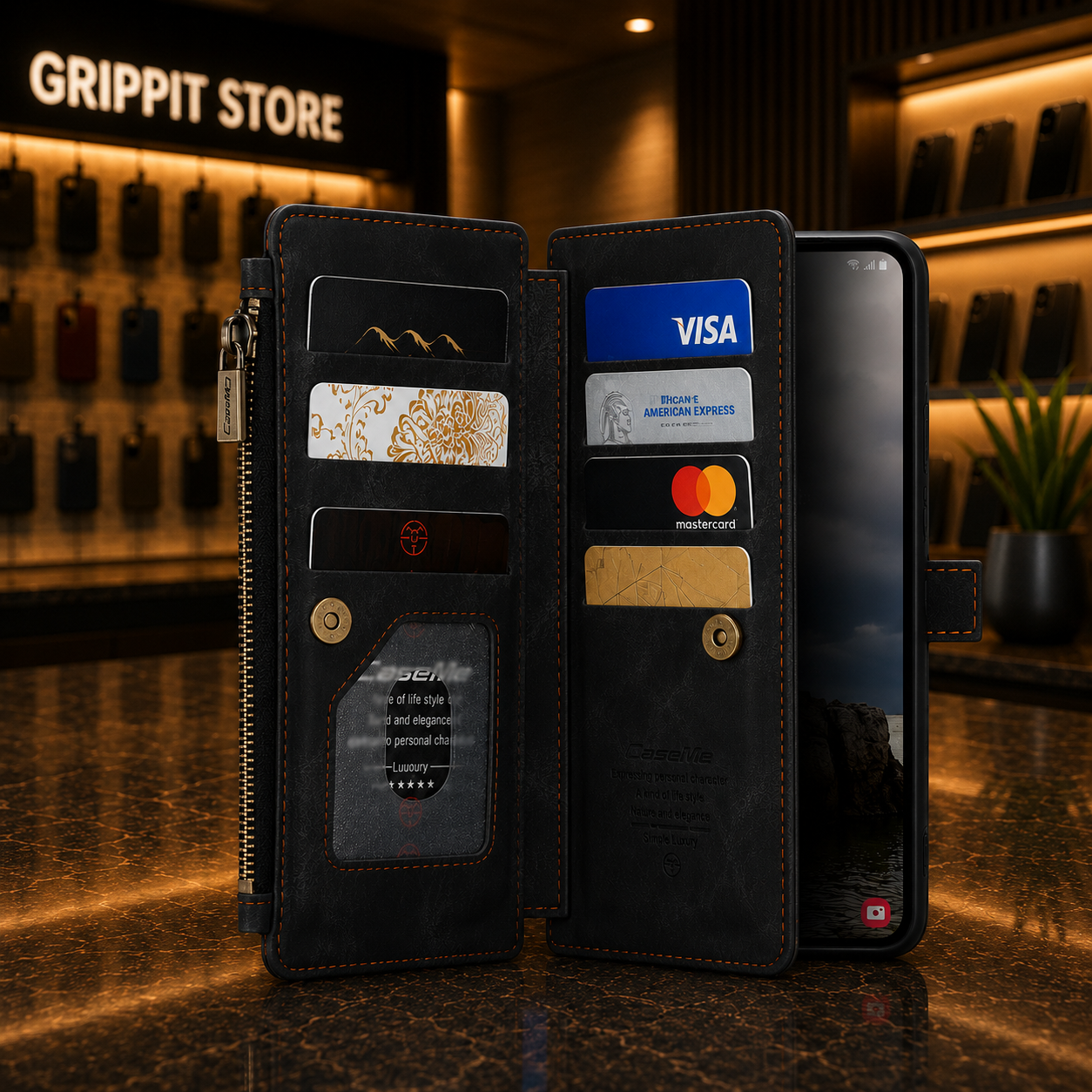 Leather Wallet Case for Samsung Galaxy A55 / A35 / A25 5G