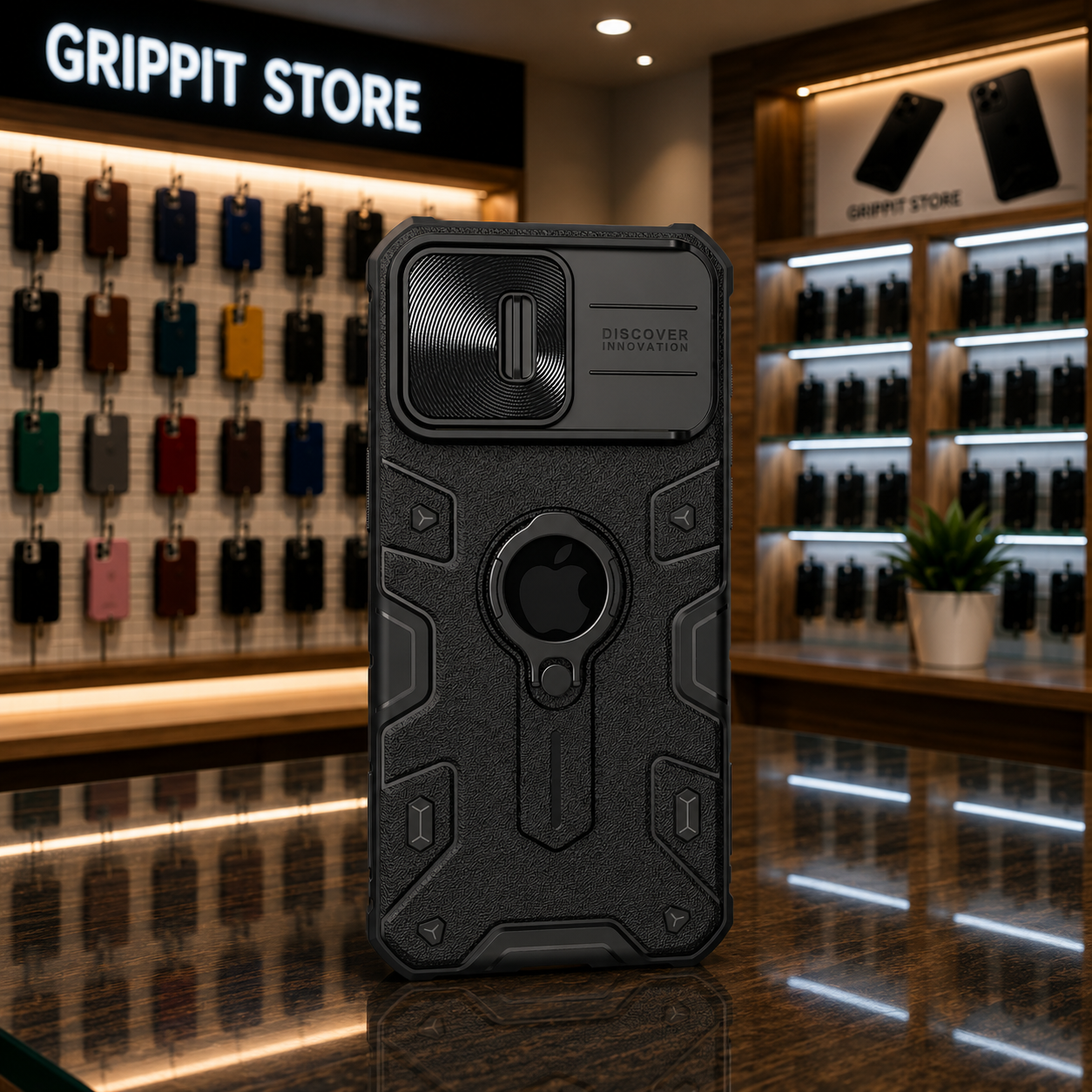 Nillkin Ring Stand Camera Protection Case for iPhone 15 Pro Max / Pro