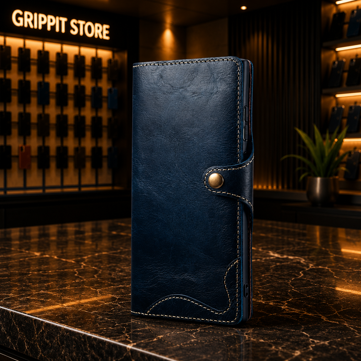 Genuine Leather Wallet Case for Samsung Galaxy S & Note Series