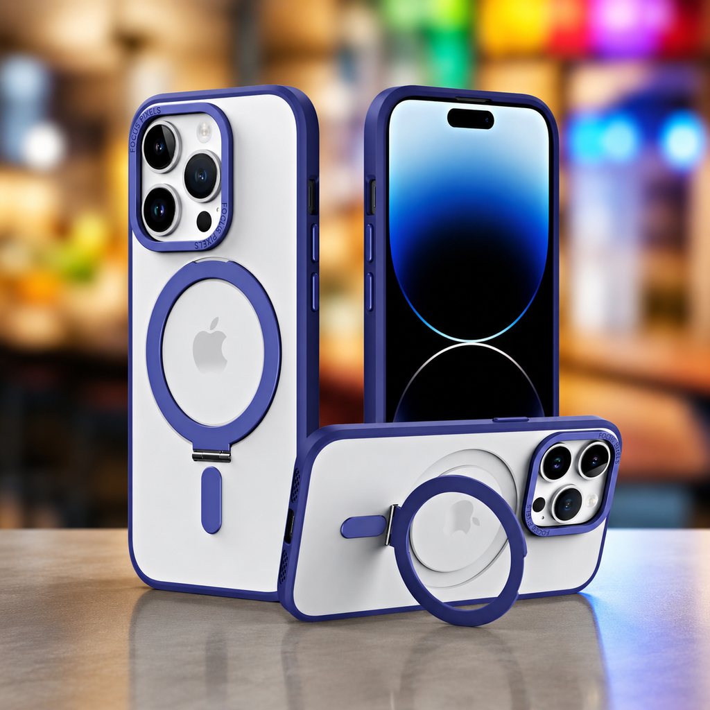 Magnetic Invisible Stand Case for iPhone 14 / 13 / 12 / 11 Series