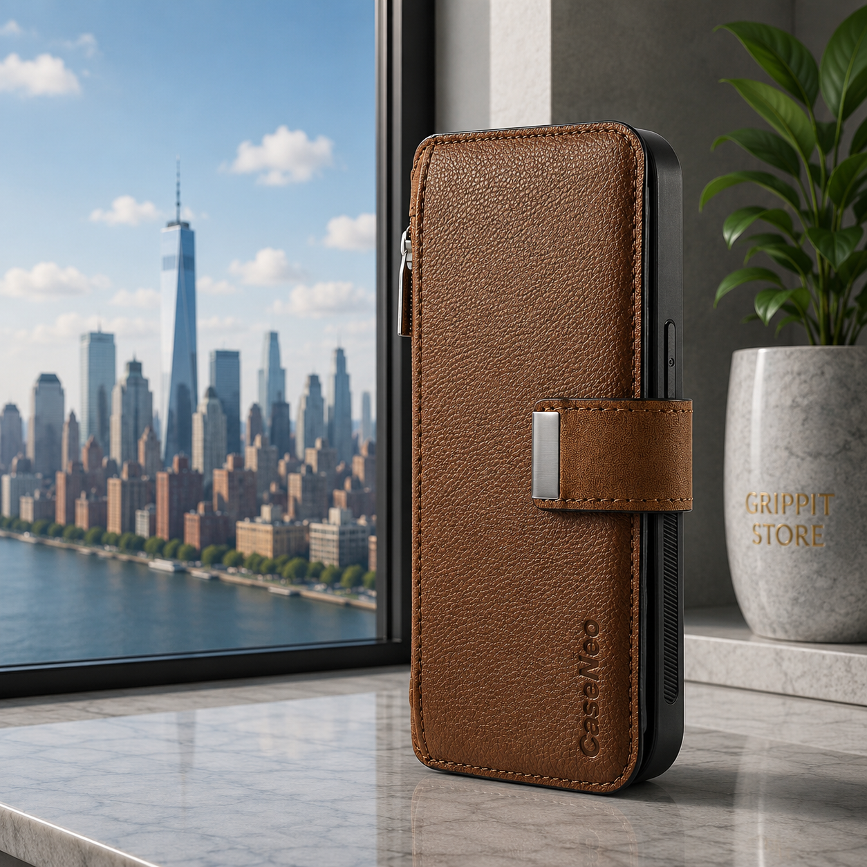 Detachable Magnetic Wallet Case for iPhone 15 / 14 / 13 / 12 / 11 Series