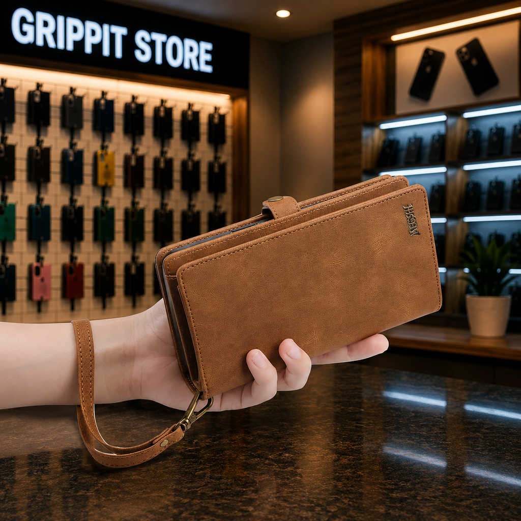 Leather Wallet Case for iPhone 16 / 15 Series