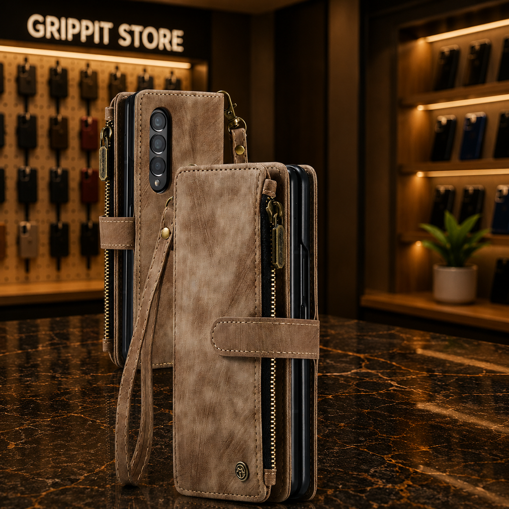 Magnetic Wallet Flip Case for Samsung Galaxy Z Fold 3 / Z Fold 4