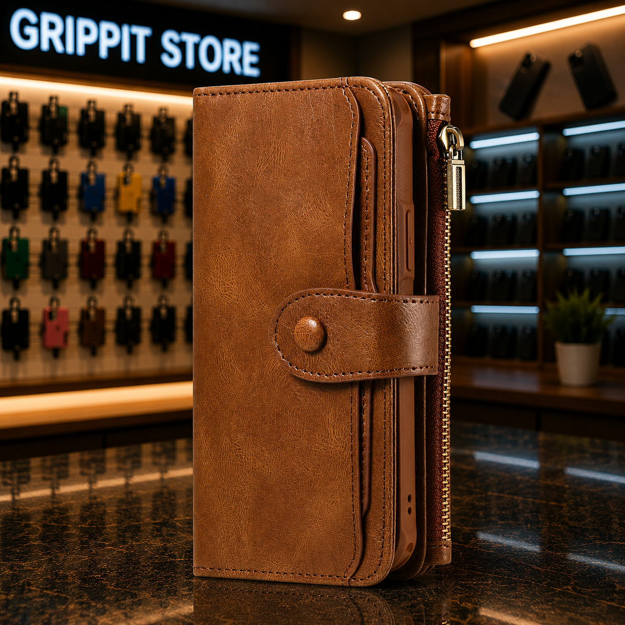 2-in-1 Magnetic Wallet Case for iPhone 15–11 Series