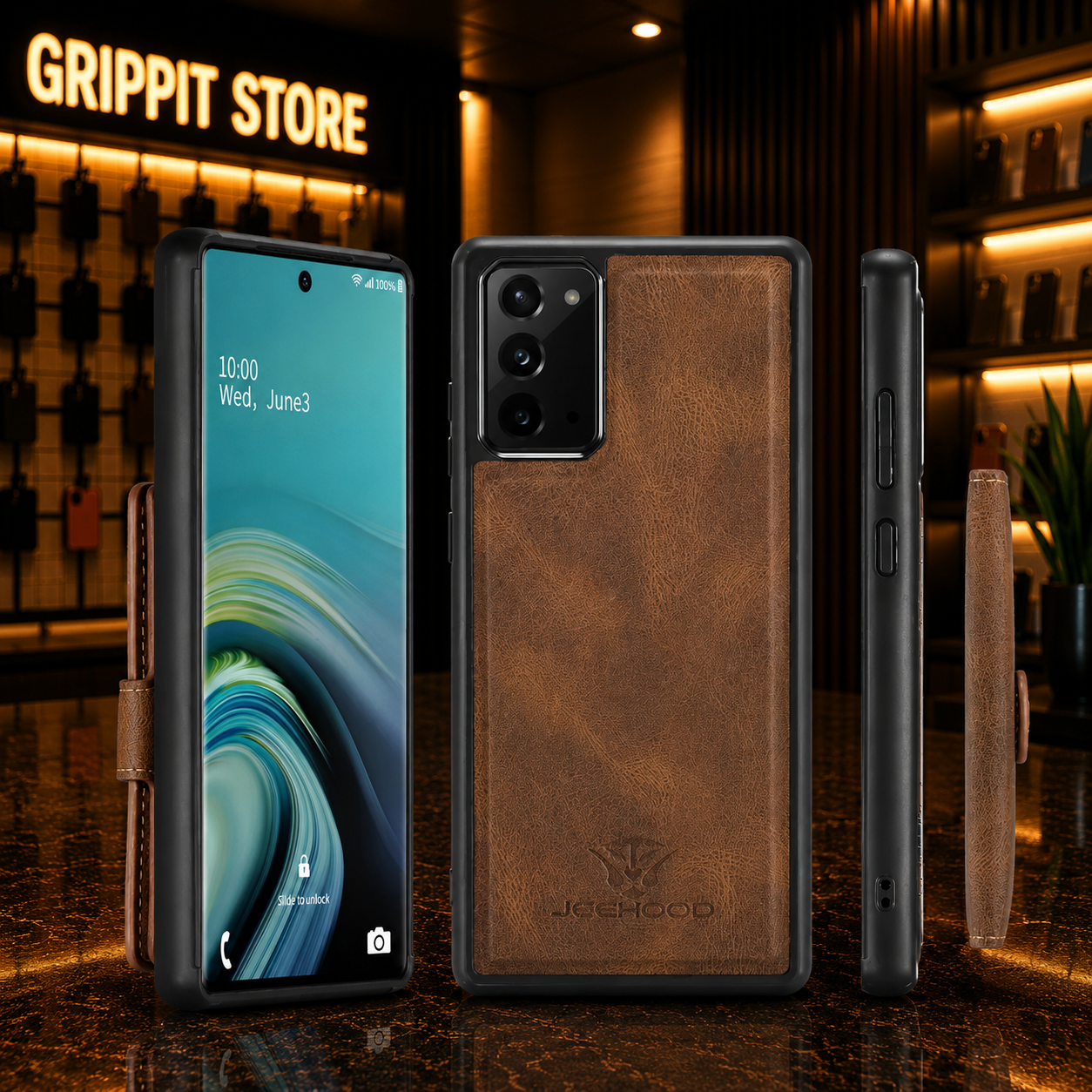 Magnetic Leather Wallet Case for Samsung Galaxy Note & S Series