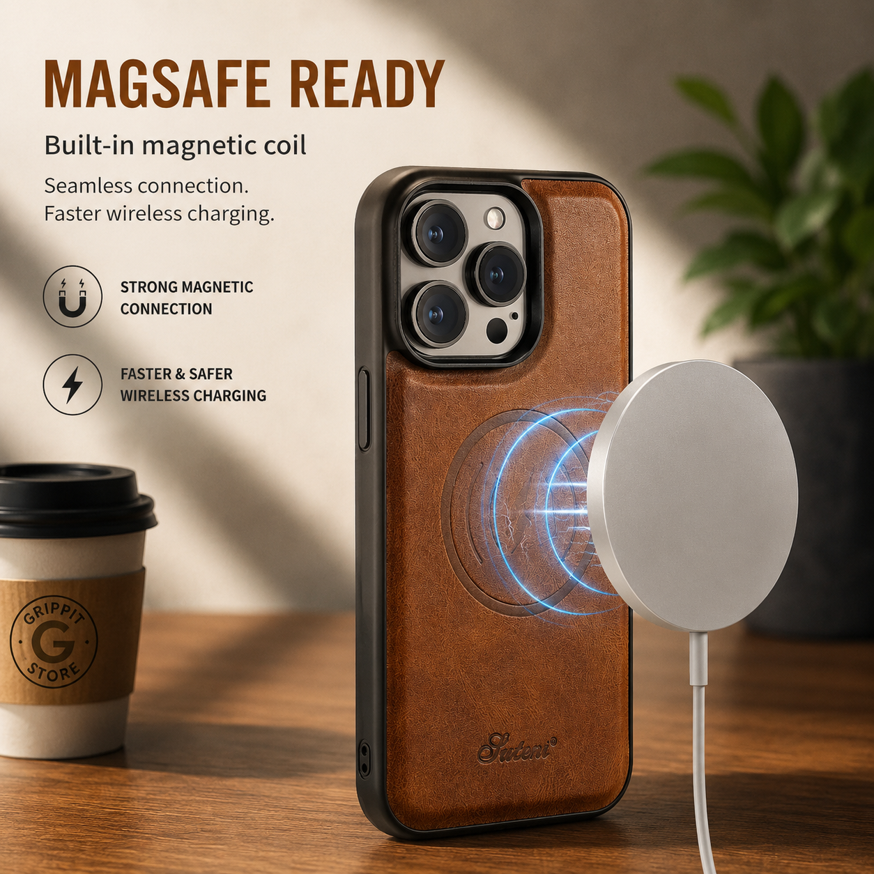 2-in-1 Magnetic Wallet Case for iPhone 16/15 Series
