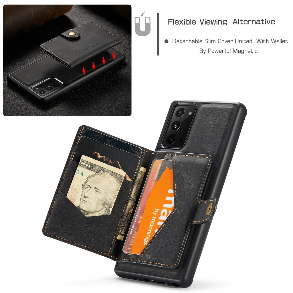 Magnetic Leather Wallet Case for Samsung Galaxy Note & S Series