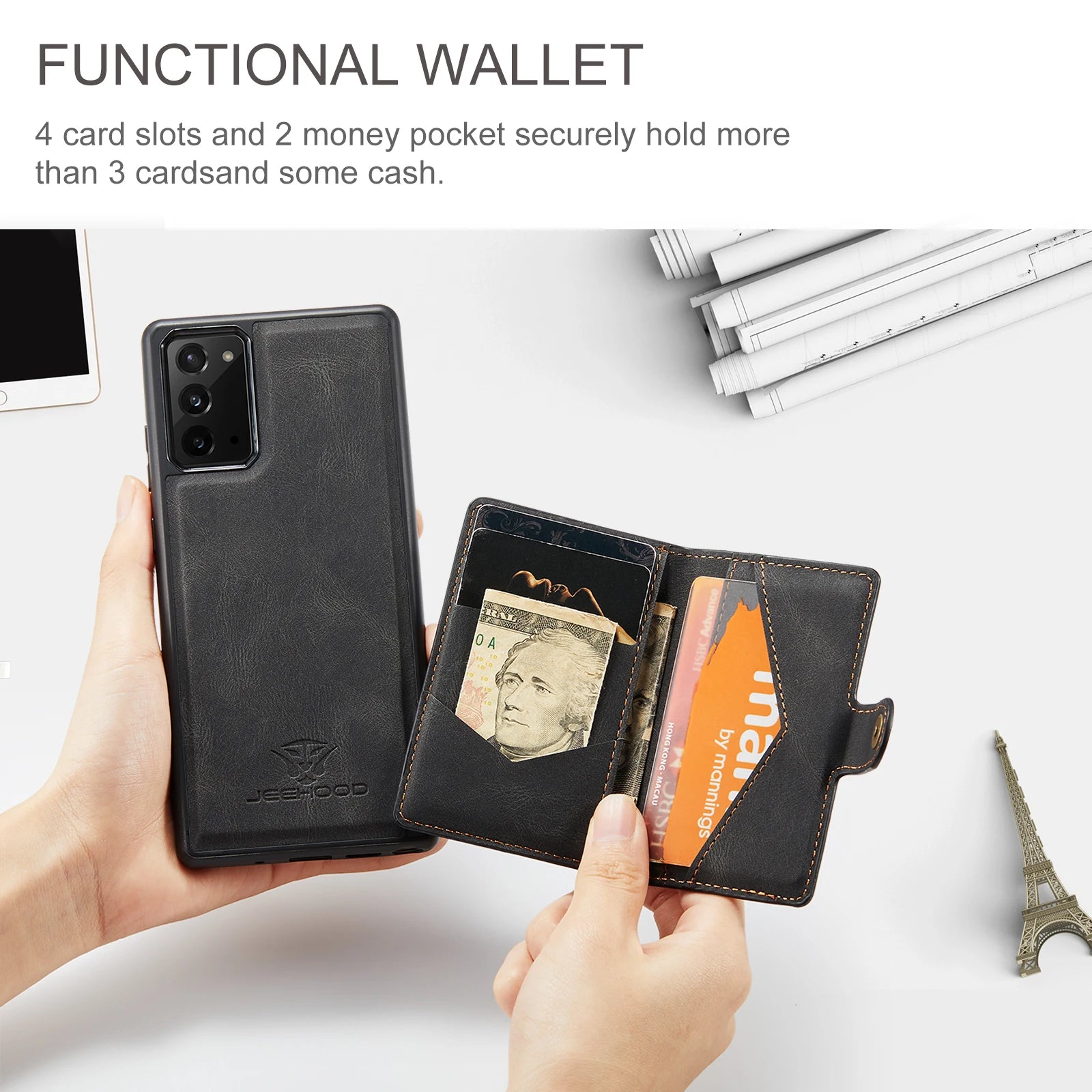 Magnetic Leather Wallet Case for Samsung Galaxy Note & S Series