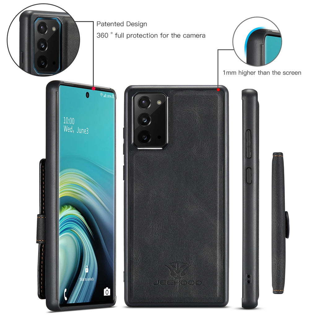 Magnetic Leather Wallet Case for Samsung Galaxy Note & S Series