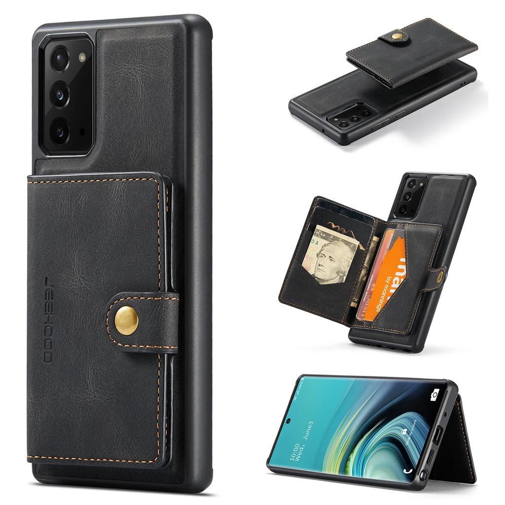 Magnetic Leather Wallet Case for Samsung Galaxy Note & S Series