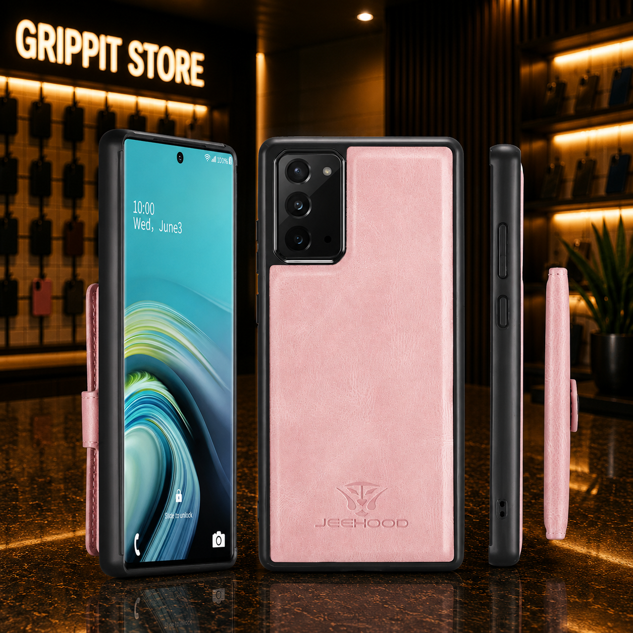 Magnetic Leather Wallet Case for Samsung Galaxy Note & S Series