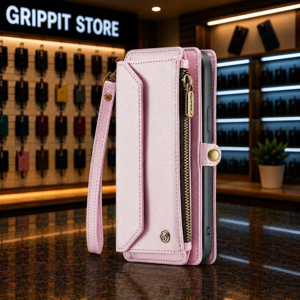 RFID Blocking Crossbody Wallet Case for iPhone 15–11 Series