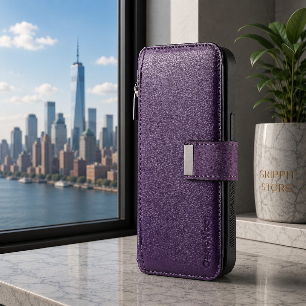 Detachable Magnetic Wallet Case for iPhone 15 / 14 / 13 / 12 / 11 Series