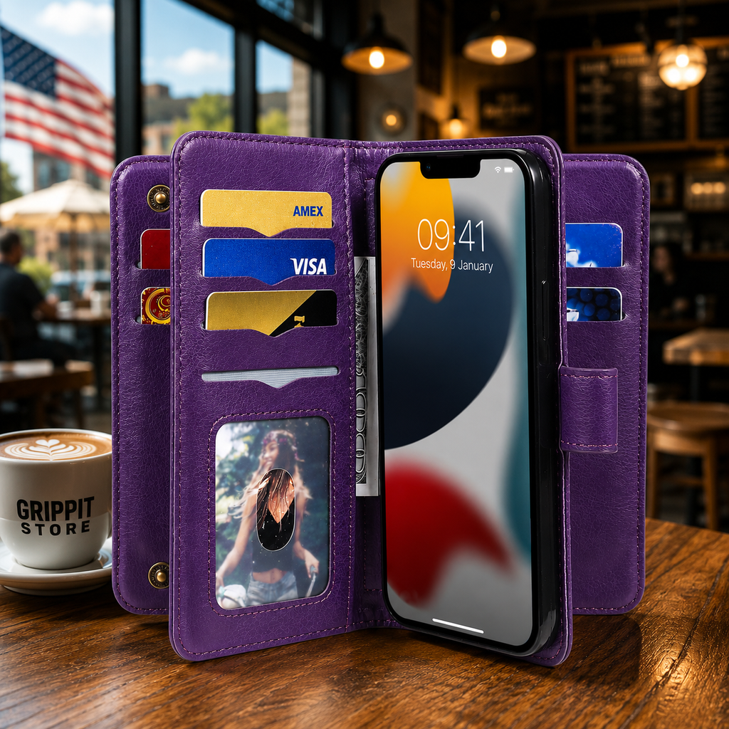 Multi-Function Wallet Case for iPhone 15 / 14 / 13 / 12 / 11 Series