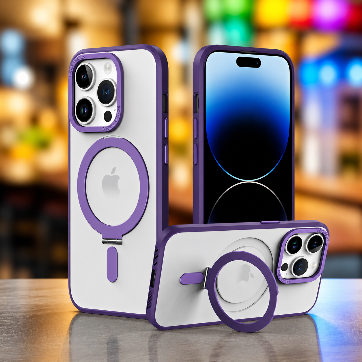 Magnetic Invisible Stand Case for iPhone 14 / 13 / 12 / 11 Series