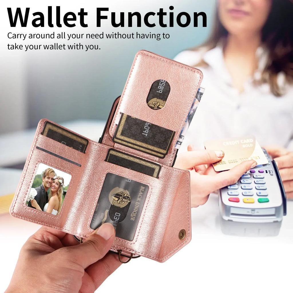 Leather Wallet Case for iPhone 15 / 14 / 13 / 12 / 11 Series