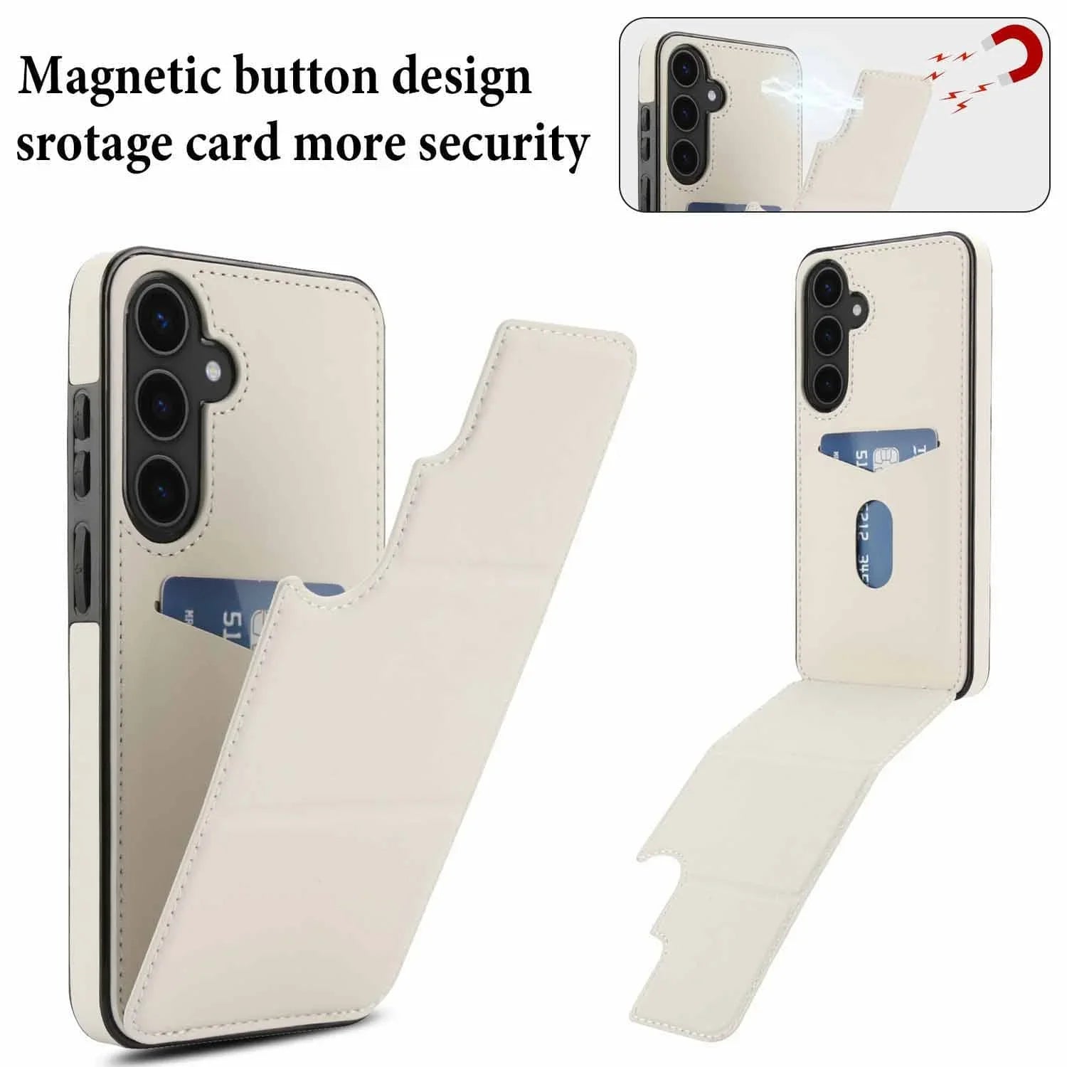 Magnetic Wallet Flip Case for Samsung Galaxy S25/S24 Series