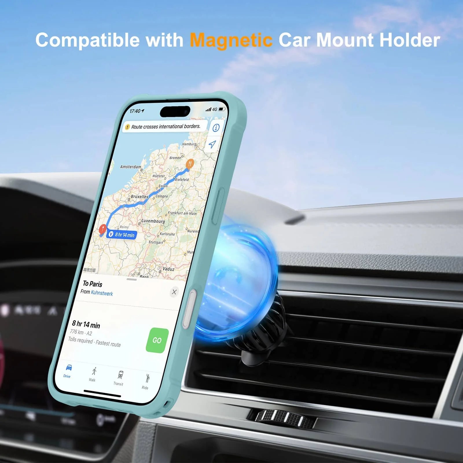 Magnetic Ring Stand Case for iPhone 16e / 16 / 15 / 14 / 13 / 12 / 11 Series