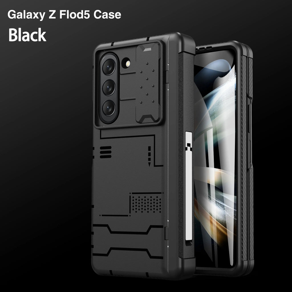 Heavy Duty Rugged Case for Samsung Galaxy Z Fold 5 with S-Pen Holder